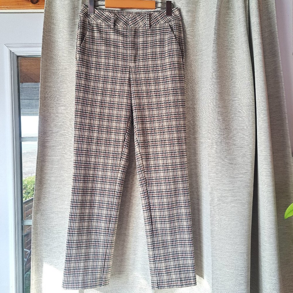 7/8th pants with check
